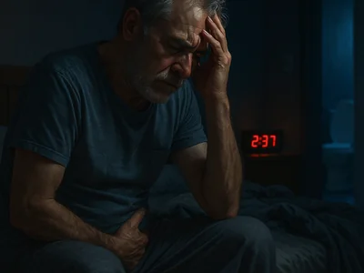 Man suffering from insomnia